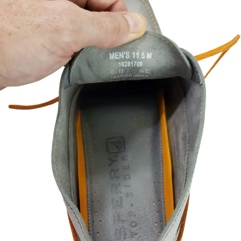 Sperry Chukka Boots, Size 11.5, Grey Leather.